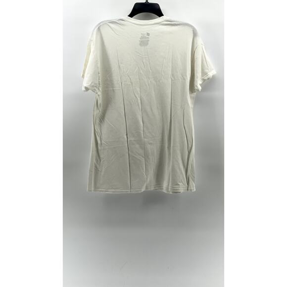 HANES Men's White V-Neck Short Sleeve Casual Underlayer T-Shirt SZ M - Picture 2 of 9